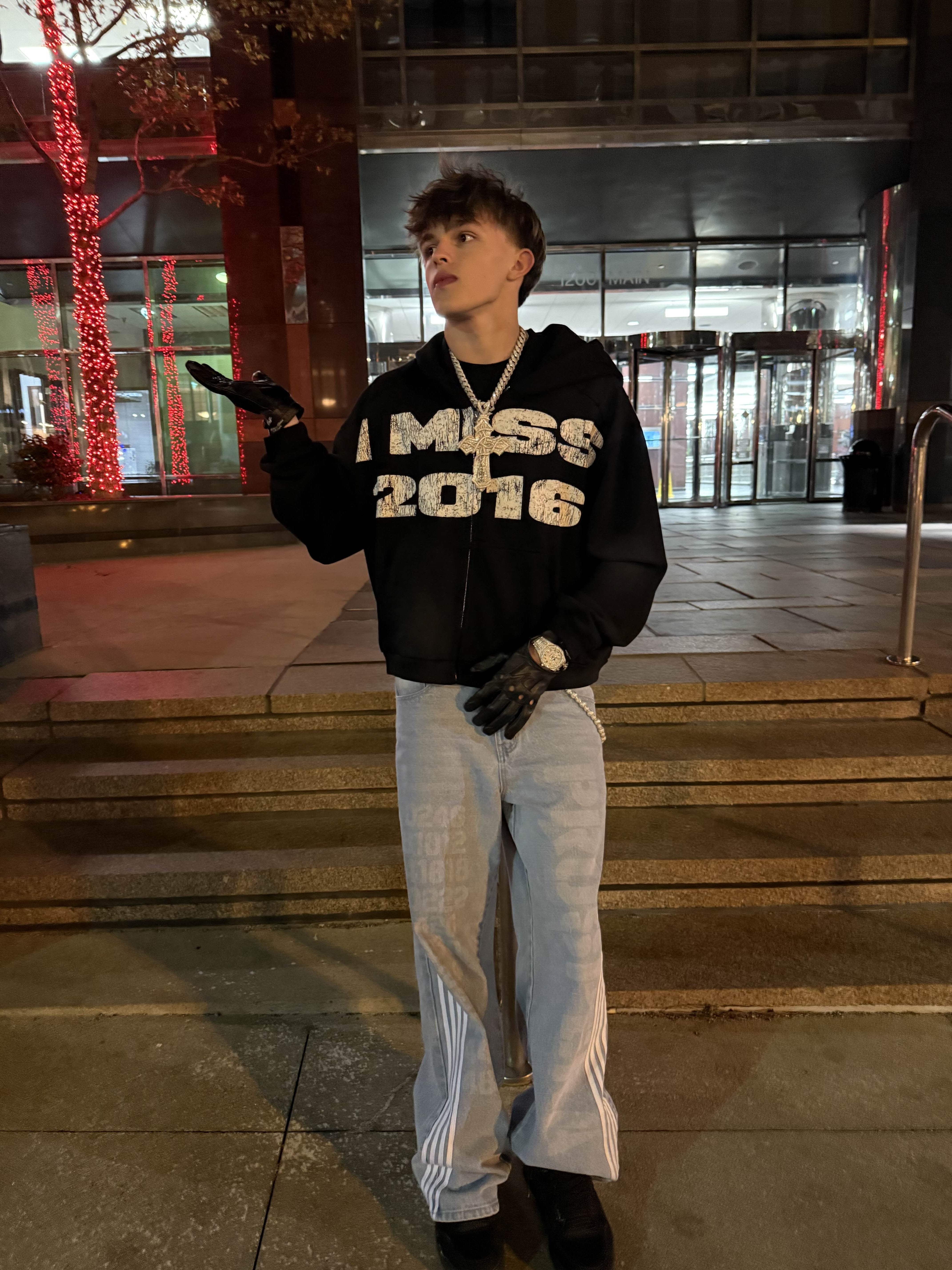 BLACK I MISS 2016 HOODIE